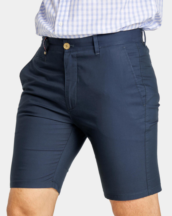 Bermuda chino de hombre Spagnolo ojo de perdiz marino 4