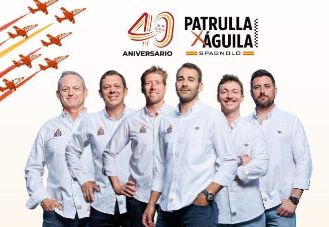 ¡El cielo es nuestro lienzo! 40 años de la Patrulla Águila y su celebración en Spagnolo
