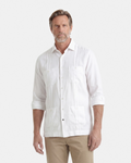 CAMISA CUBANA LINO HOMBRE BLANCO