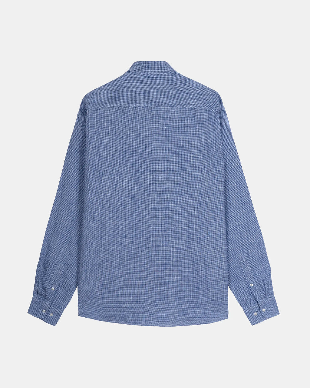 CAMISA LINO HOMBRE AZUL y BLANCO
