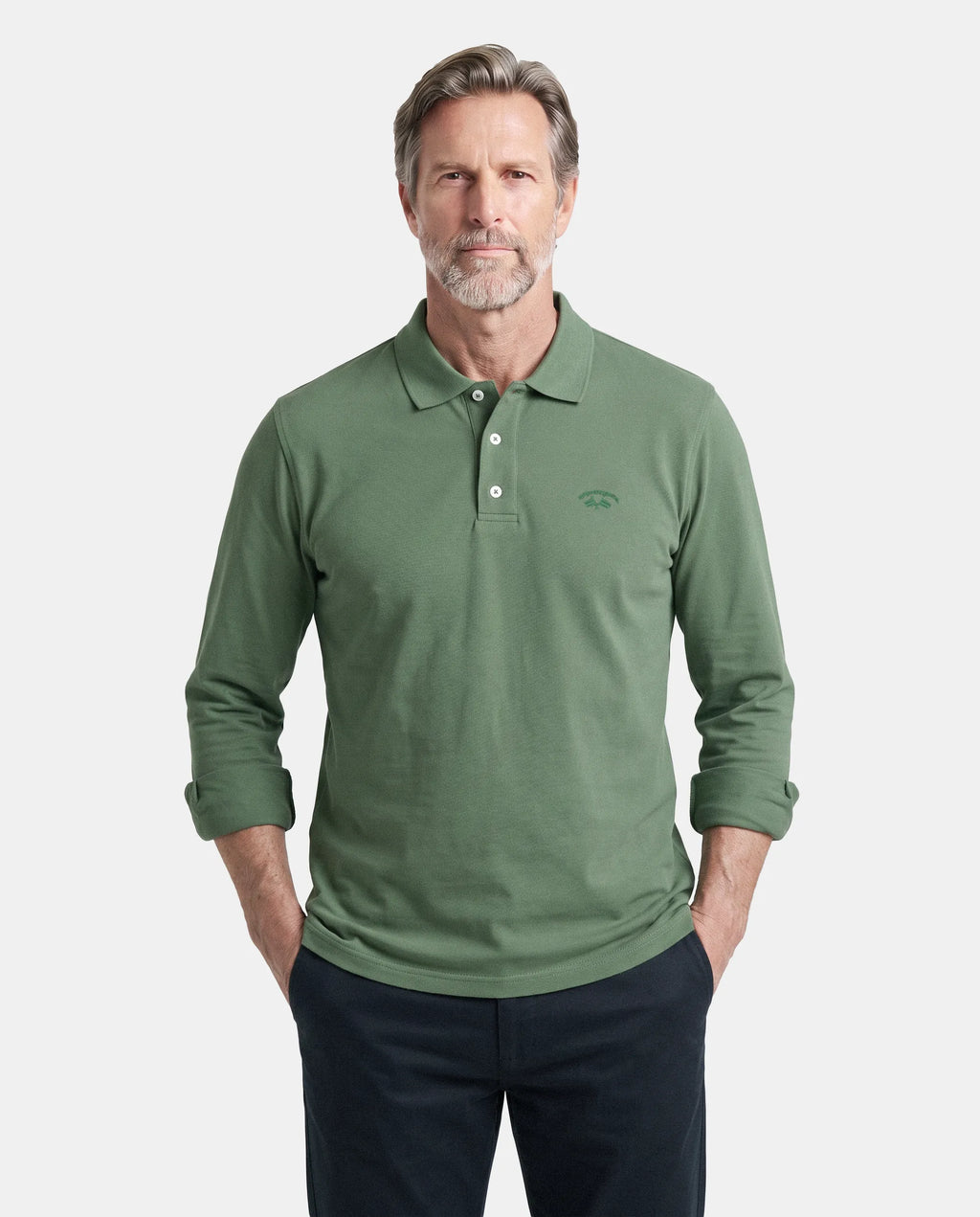 POLO BASICO HOMBRE VERDE