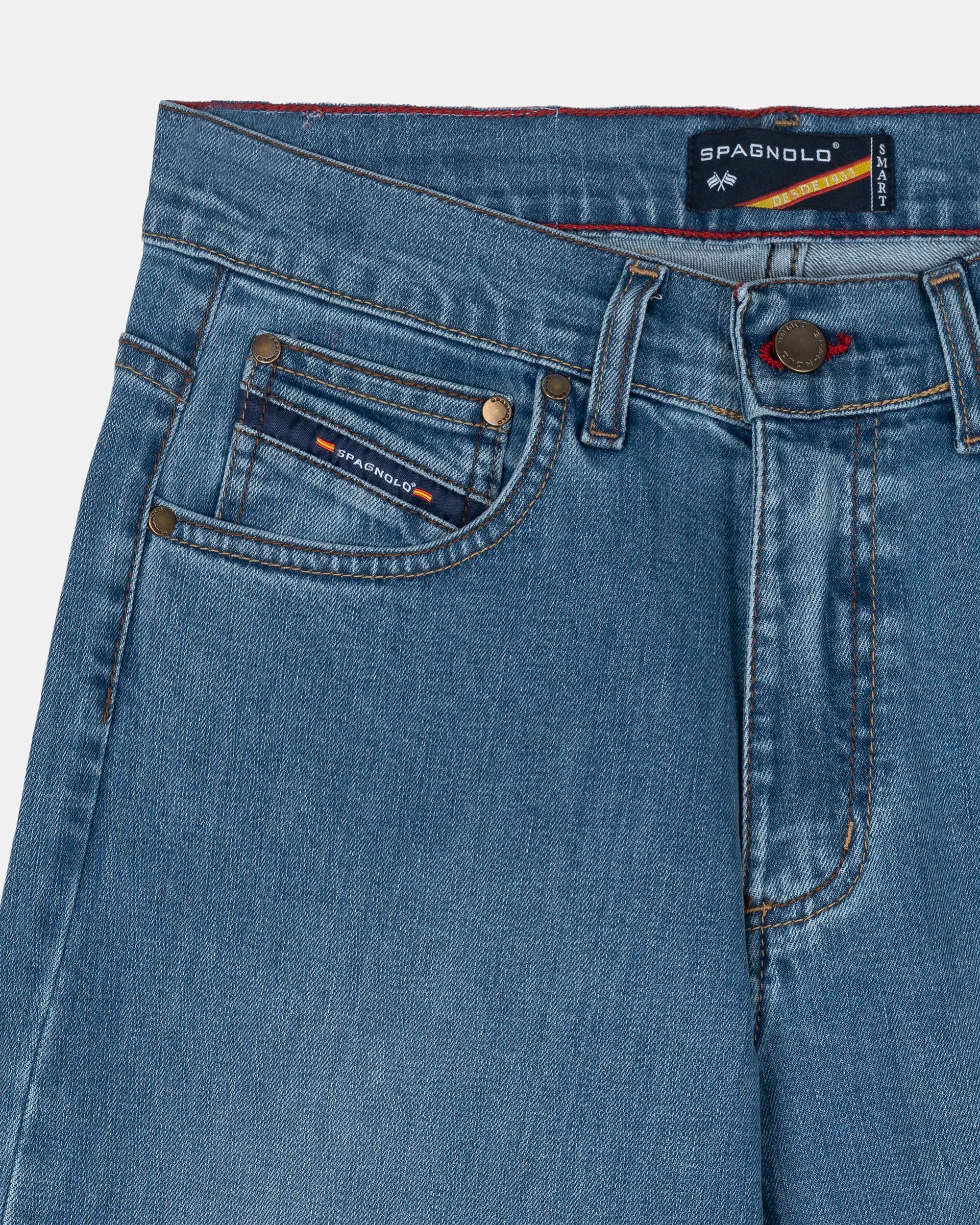 PANTALON DENIM SMART HOMBRE AZUL CLARO