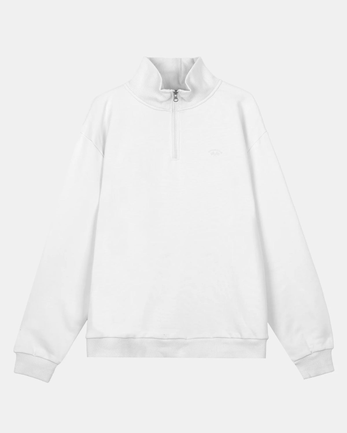 SUDADERA CREMALLERA HOMBRE BLANCO