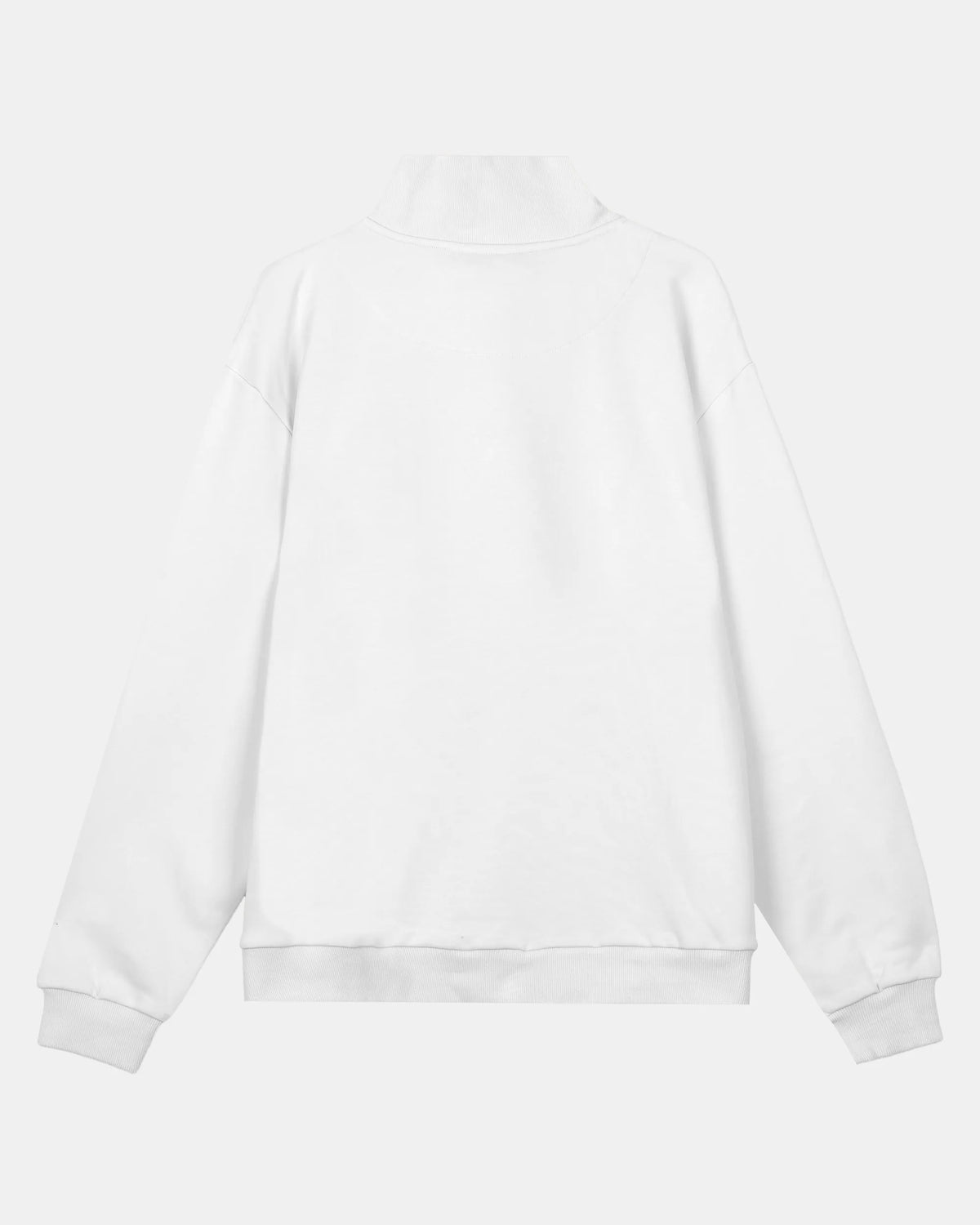 SUDADERA CREMALLERA HOMBRE BLANCO
