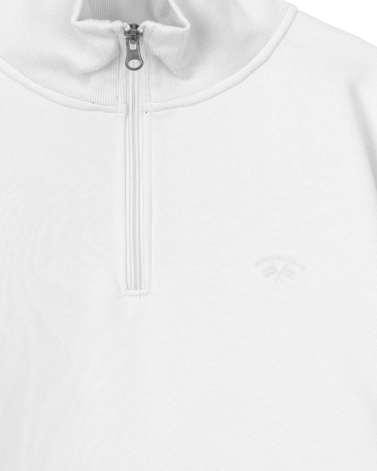 SUDADERA CREMALLERA HOMBRE BLANCO