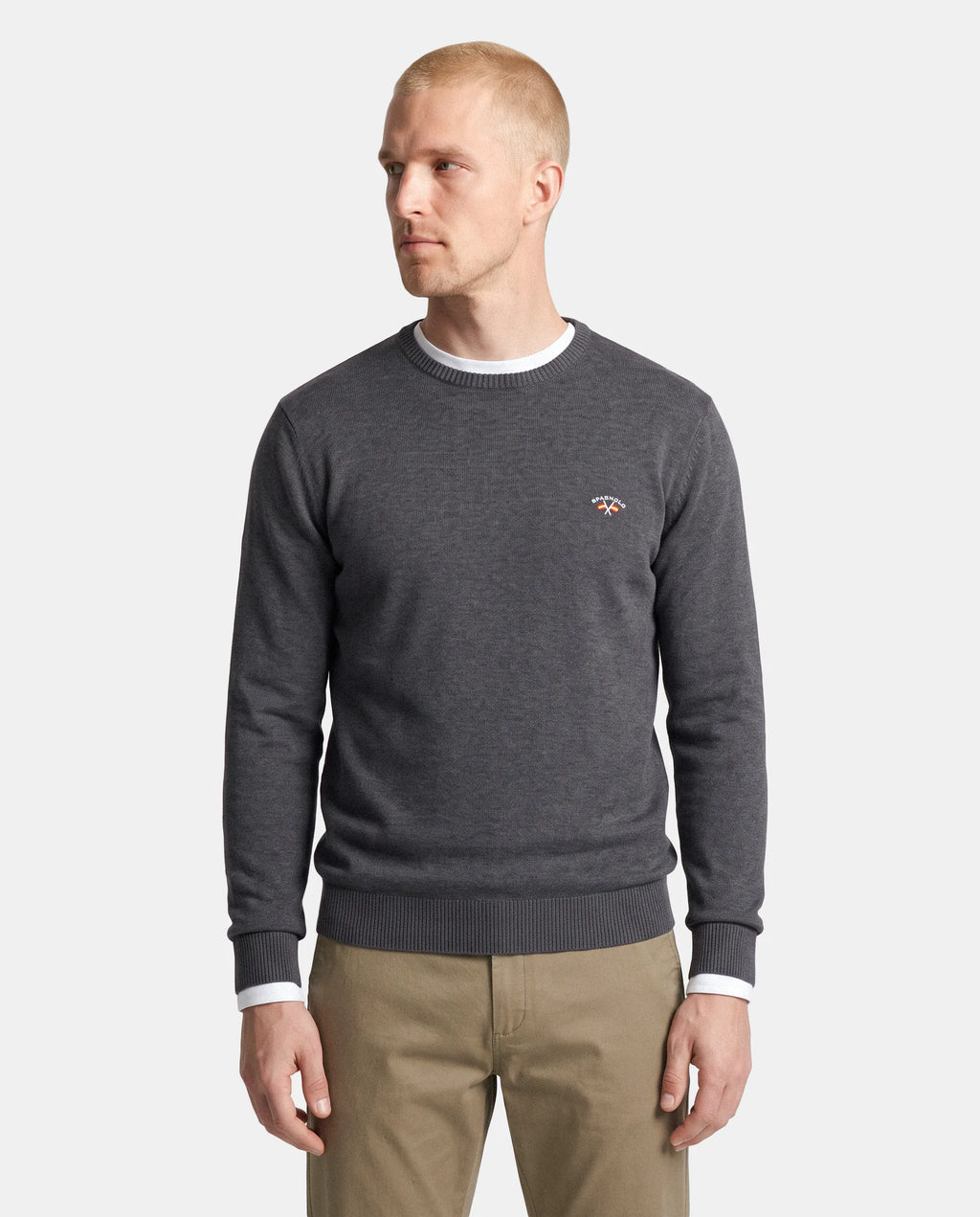 JERSEY BASICO CUELLO CAJA HOMBRE GRIS