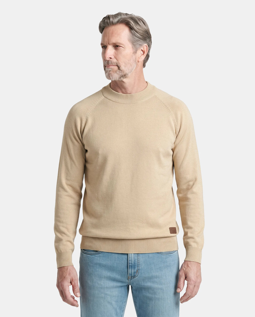 JERSEY BASICO CUELLO PERKINS HOMBRE CAMEL