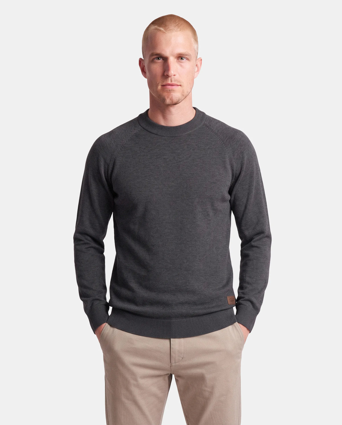 JERSEY BASICO CUELLO PERKINS HOMBRE GRIS
