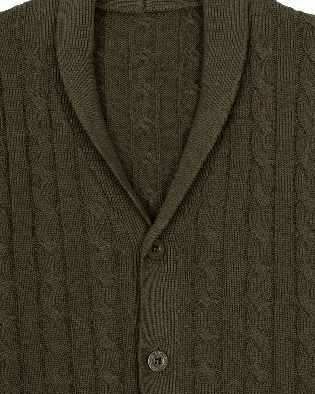 CARDIGAN C/SMOKING ESTRUCTURA OCHOS HOMBRE VERDE KAKI