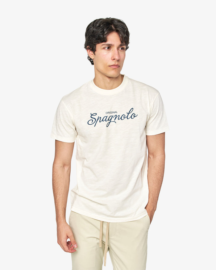 CAMISETA SPAGNOLO SLUB HOMBRE BEIGE SUAVE