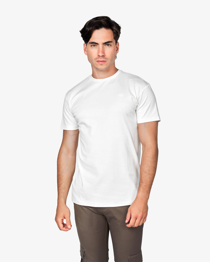 CAMISETA LOGO HOMBRE BLANCO