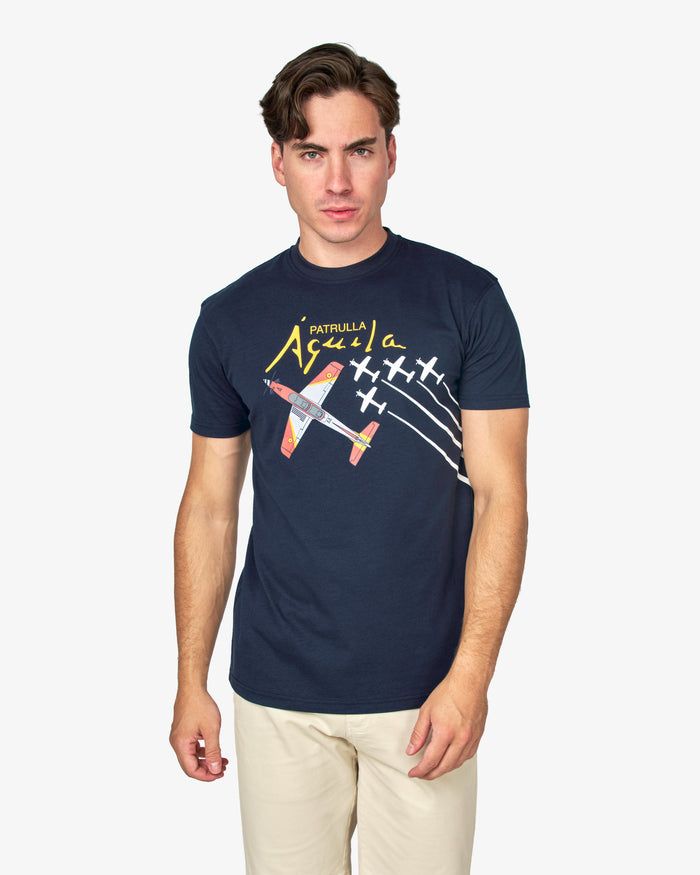 CAMISETA PATRULLA AGUILA AVION HOMBRE AZUL MARINO