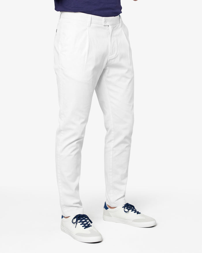 PANTALON GABARDINA VESTIR REGULAR HOMBRE BLANCO