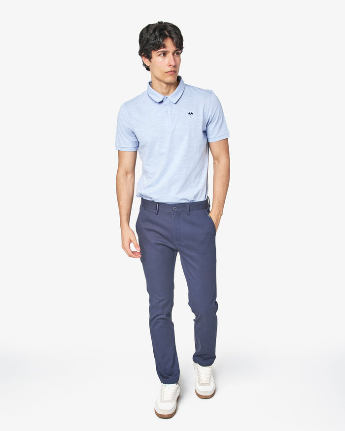 PANTALON CHINO GABARDINA HOMBRE AZUL MARINO