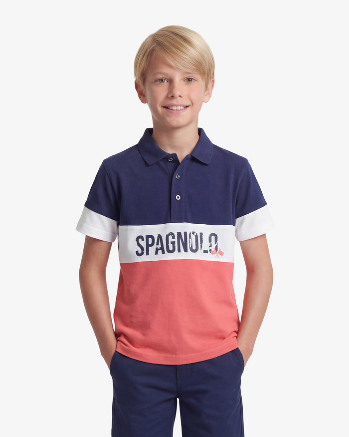 POLO PIQUÉ NIÑO MULTICOLOR