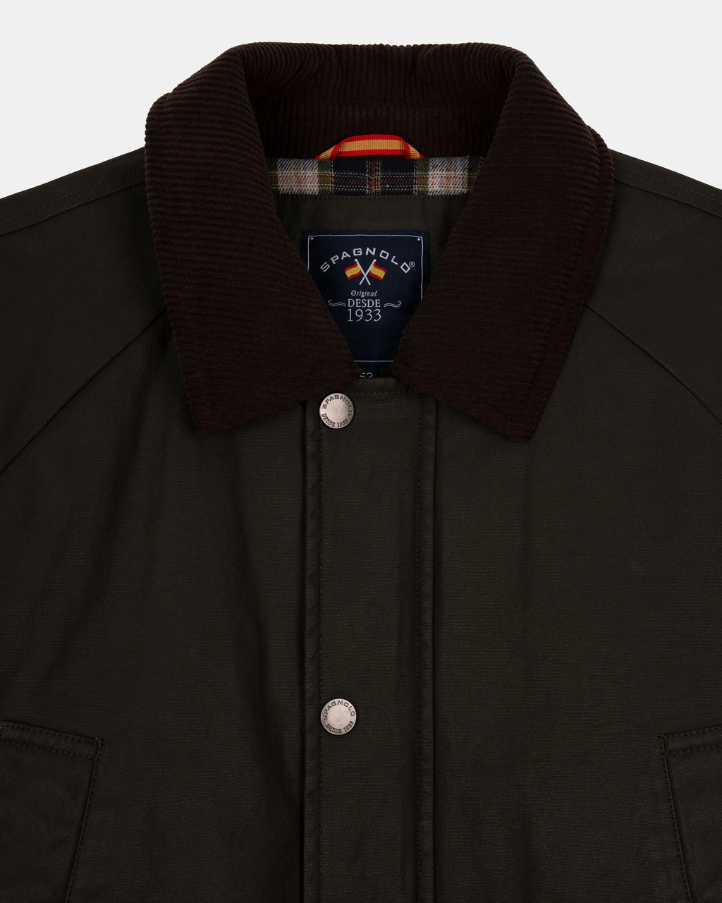 PARKA CUELLO PANA WATERPROOF HOMBRE VERDE
