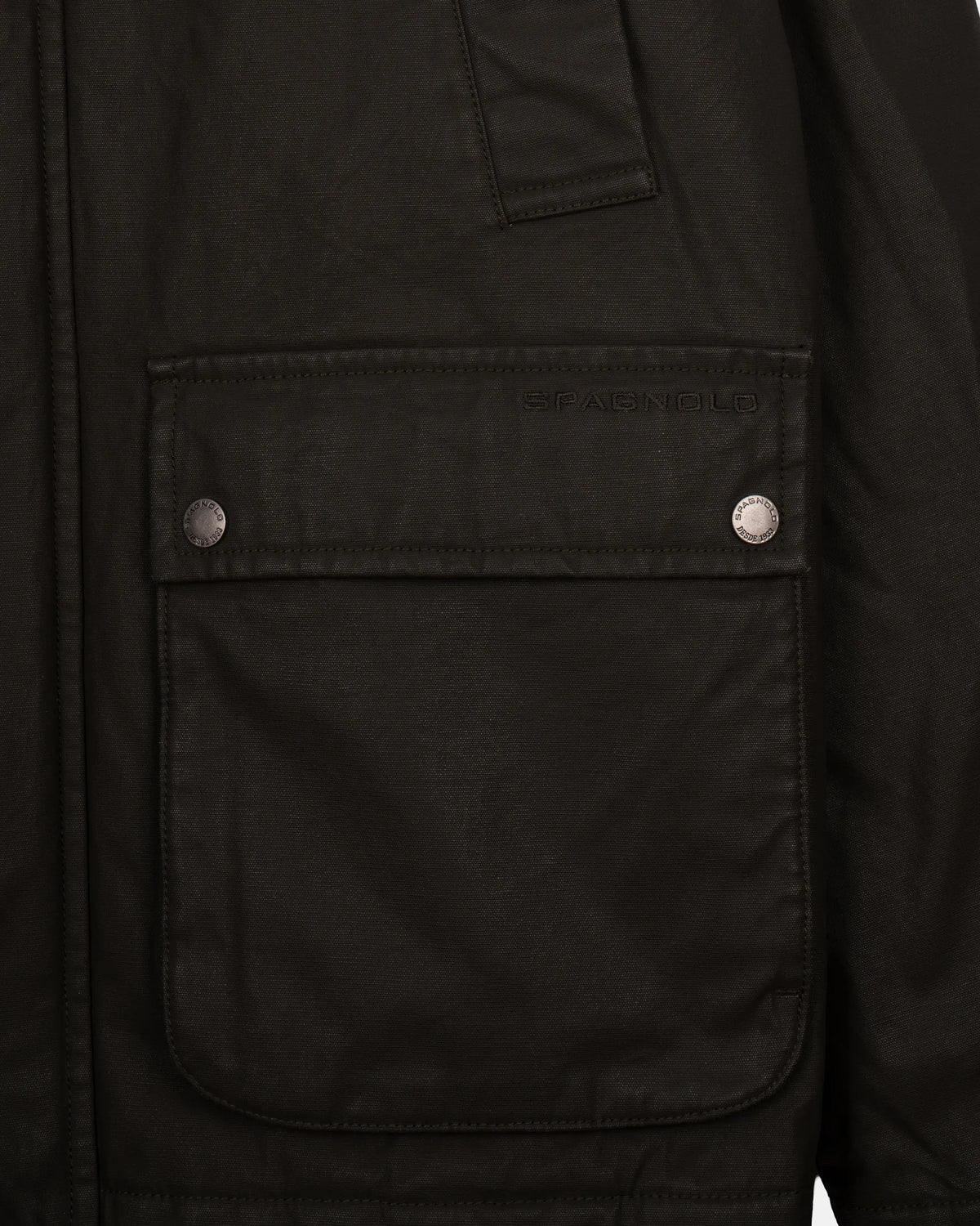 PARKA CUELLO PANA WATERPROOF HOMBRE VERDE