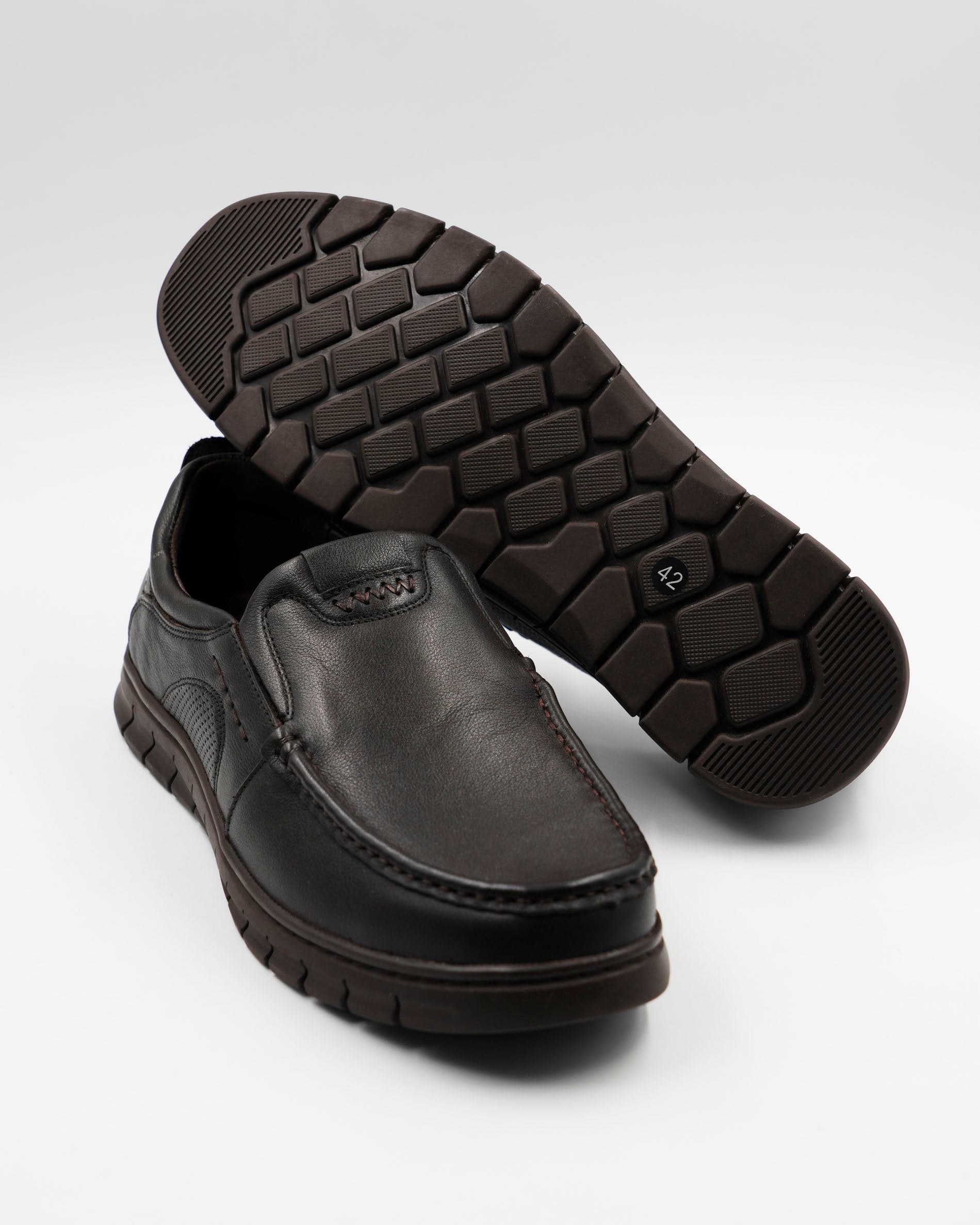 ZAPATOS CONFORT REJILLA HOMBRE MARRÓN