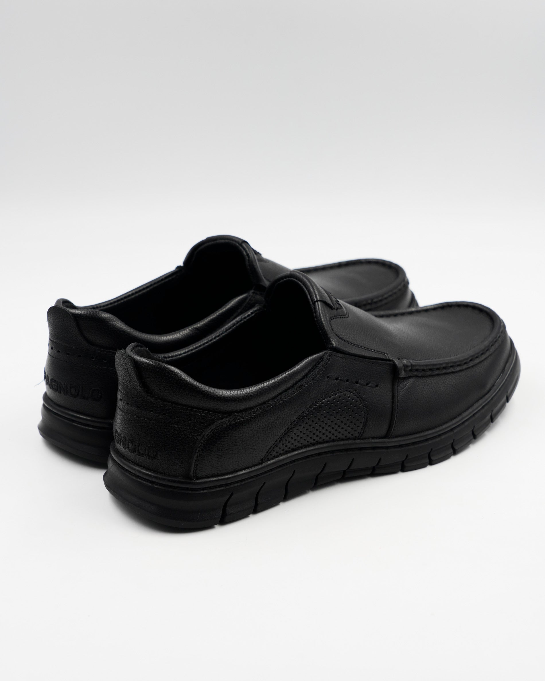 ZAPATOS CONFORT REJILLA HOMBRE NEGRO