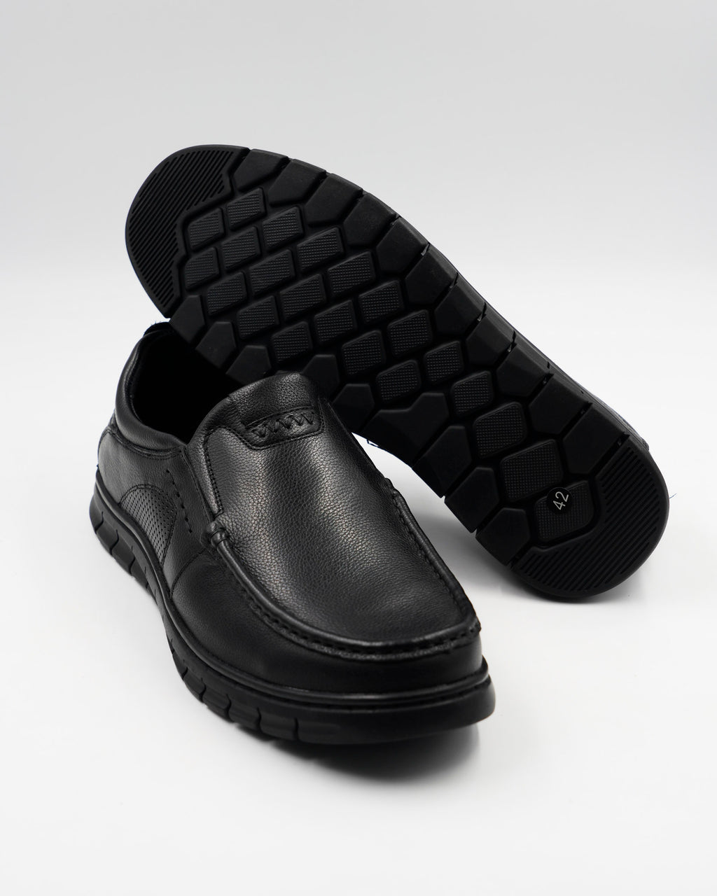 ZAPATOS CONFORT REJILLA HOMBRE NEGRO
