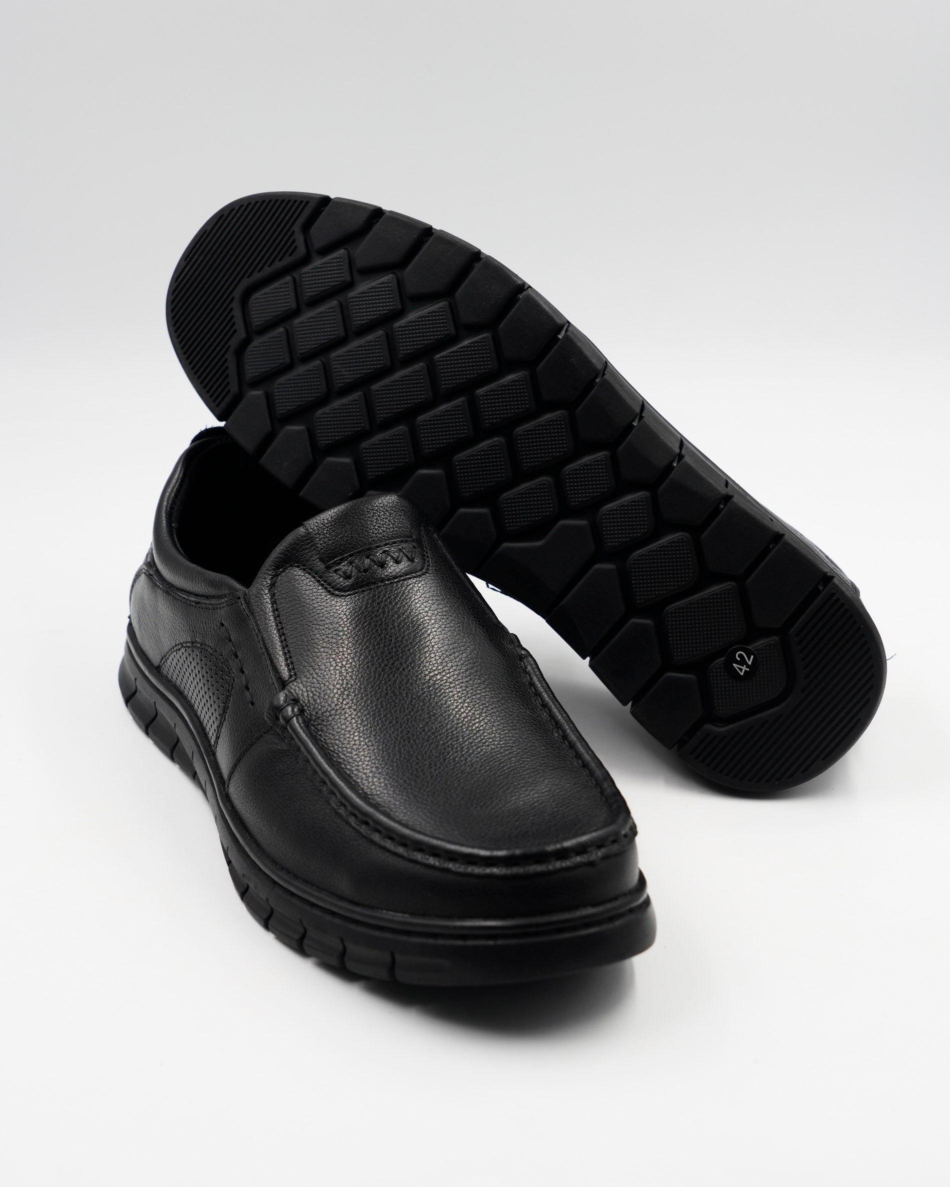 ZAPATOS CONFORT REJILLA HOMBRE NEGRO