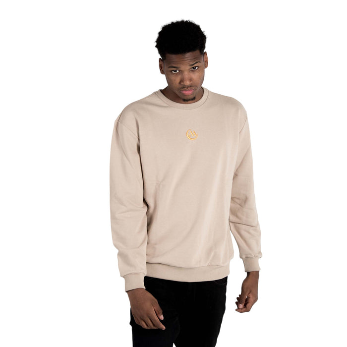 SUDADERA CAJA LUNA IMAGEN HOMBRE CAMEL