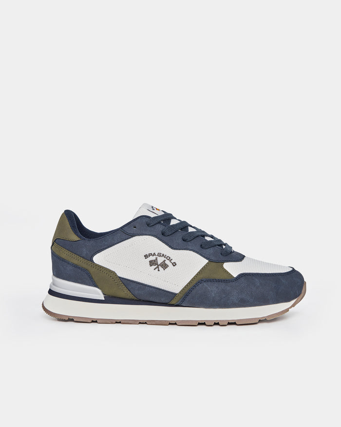 ZAPATILLA TRICOLOR LOGO BORDADO HOMBRE 016977