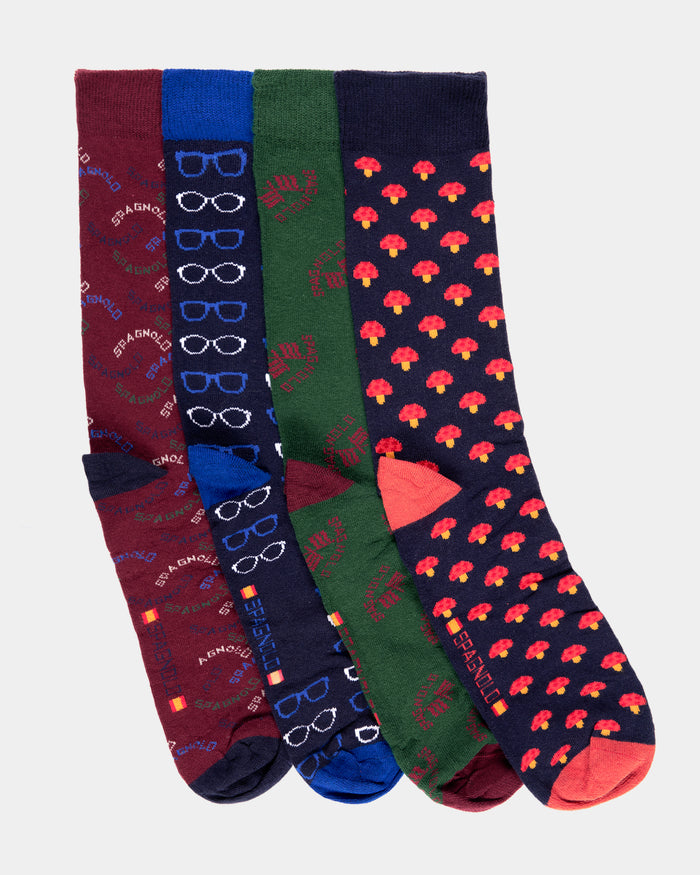 PACK  CALCETINES FANTASIA HOMBRE MULTICOLOR