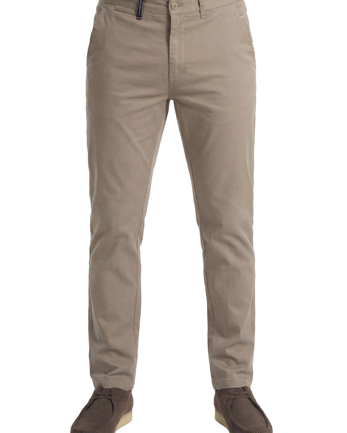 PANTALÓN CHINO SLIM NIDO ABEJA HOMBRE CAMEL