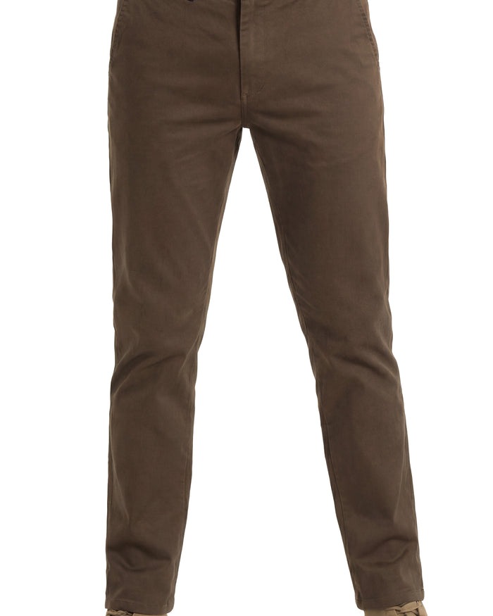 PANTALÓN CHINO SLIM NIDO ABEJA HOMBRE MARRÓN