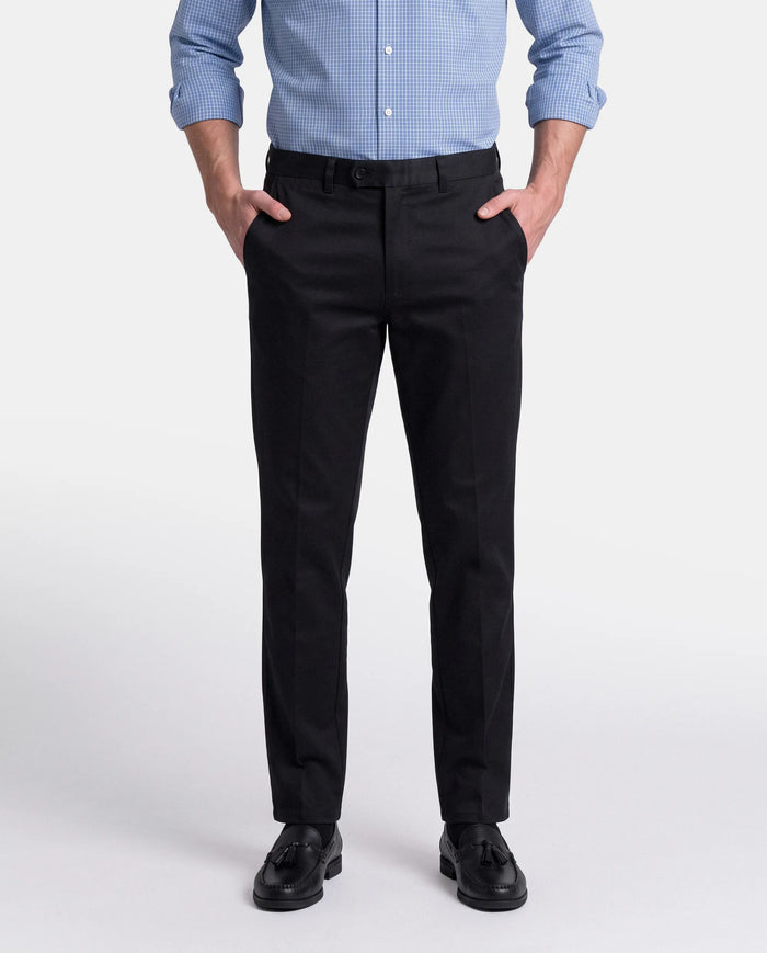 PANTALON REGULAR CHINO ESTAMPADO HOMBRE AZUL MARINO