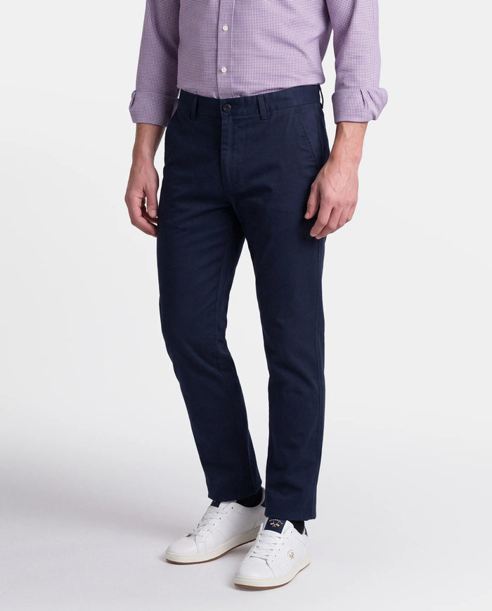 PANTALON CHINO GABARDINA REGULAR HOMBRE AZUL MARINO
