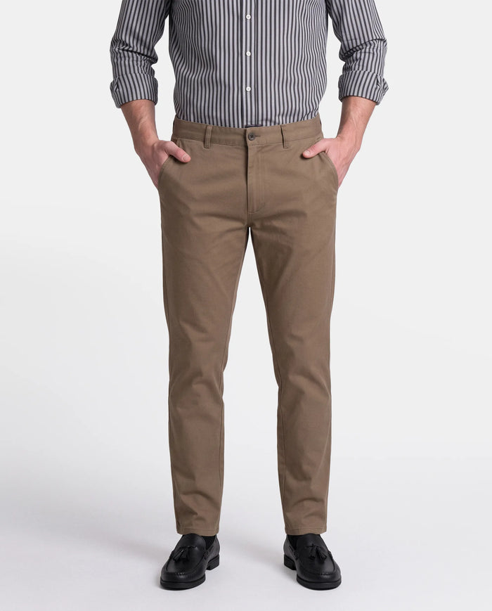 PANTALON CHINO GABARDINA REGULAR HOMBRE CAMEL