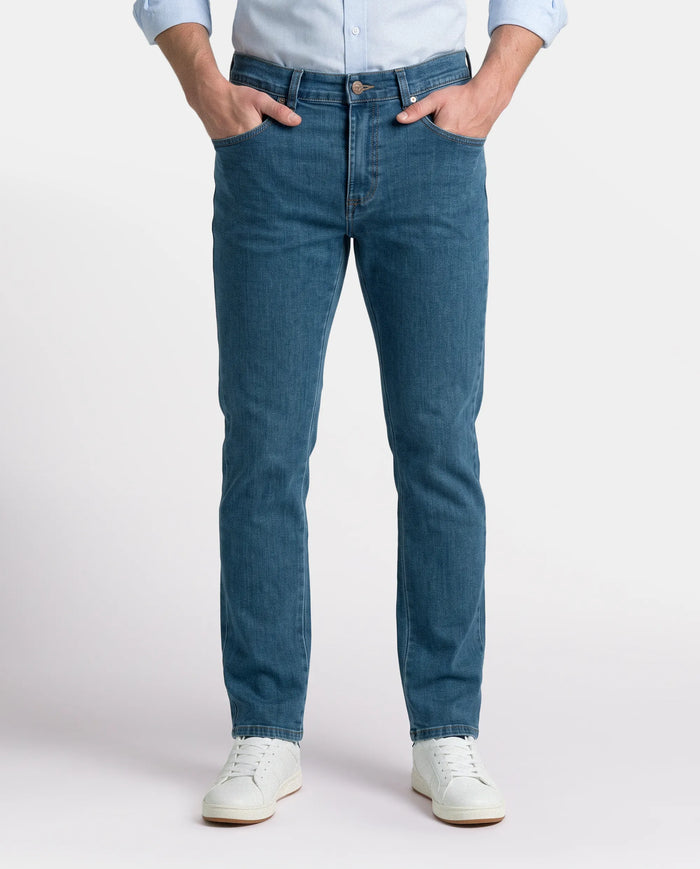 PANTALON REGULAR DENIM HOMBRE AZULINA
