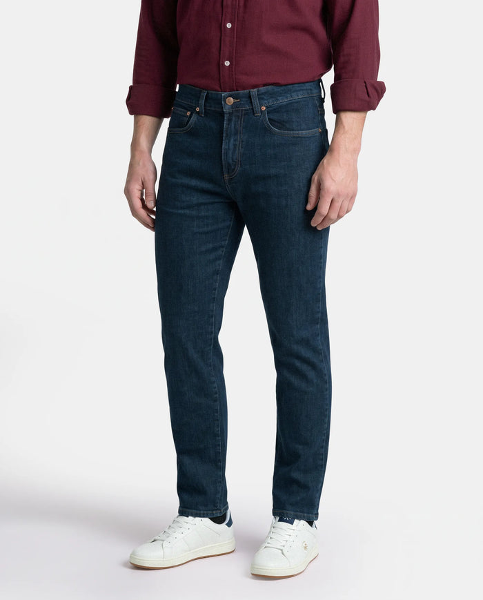 PANTALON REGULAR DENIM HOMBRE AZUL MARINO