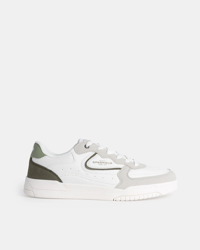 ZAPATILLA SUELA ANCHA HOMBRE BLANCO
