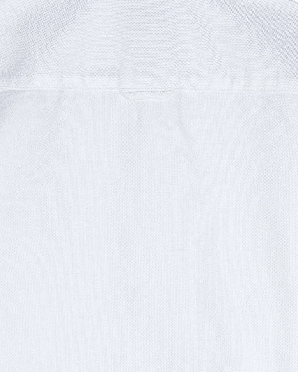 CAMISA CUELLO BOTON OXFORD LISO NIÑO BLANCO