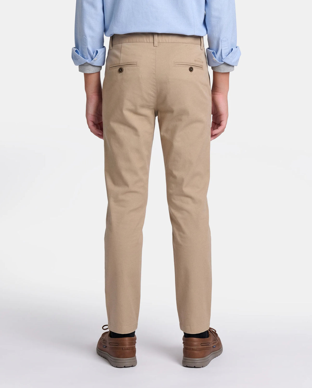 PANTALON CHINO GABARDINA NIÑO BEIGE