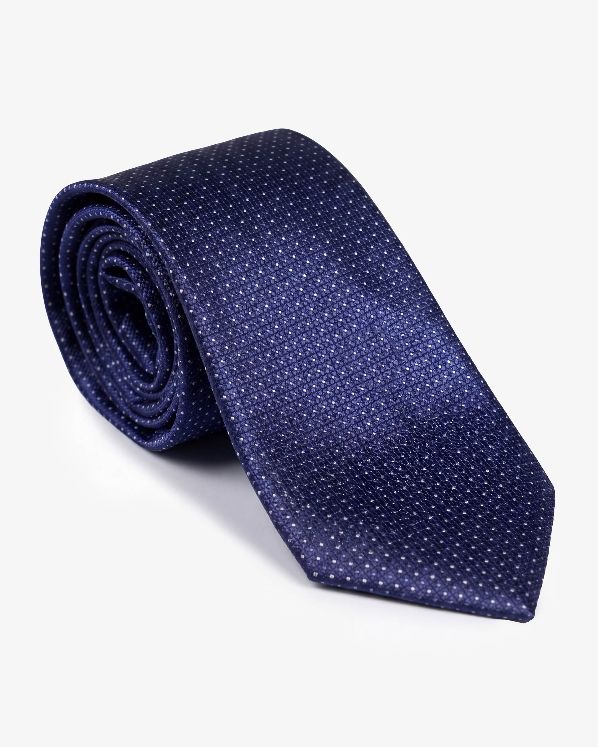 CORBATA  FANTASÍA HOMBRE AZUL y BLANCO